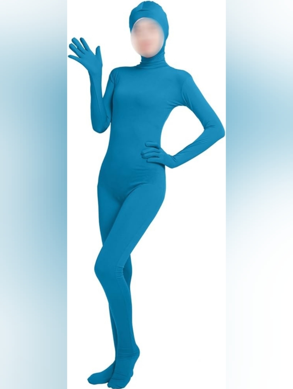 Shinningstar Girls' Women's Full Body Open Face Spandex Unitard Mask Zentai Cost